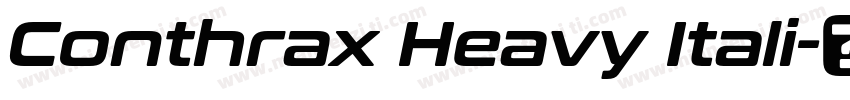 Conthrax Heavy Itali字体转换